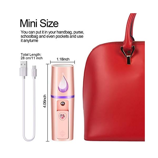 2-Pieces-Nano-Facial-Mister-Portable-Mini-Face-Mist-Steamer-Handy-Mist-Sprayer-with-Mirror-Design-Moisturizing-and-Hydrating-for-Skin-Care-Makeup-Eyelash-Extension-White-Pink 2 Pieces Nano Facial Mister Portable Mini Face Mist Steamer Handy Mist Sprayer with Mirror Design Moisturizing and…