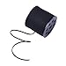 Pandahall 90m/295feet/98yard/roll 3x1.4mm Faux Suede Cord Roll String Leather Lace Beading Thread Suede Lace Lether Cording for Jewelry Makings Black