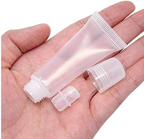 Empty Lip Gloss Tubes Clear Refill Soft Containers For DIY Cosmetics - Clear Plastic Tube - 8 ML [10 PCS]]