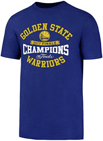 NBA Golden State Warriors Men's 2017 Champions Men's Ots Rival Tee, Large, Royal/Champs Name