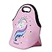 Birsppy Unicorn Lunch Box for Girls, Durable Kids Lunch Bag for School Travel or Picnic, Insulated Reusable Meal Container Box for Girls (Pink)