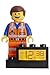 ClicTime 9003967 Emmet Kids Minifigure Light Up Alarm Colour | Plastic | 9.5 inches Tall | LCD Display | boy Girl | Official Lego Movie 2 Clock