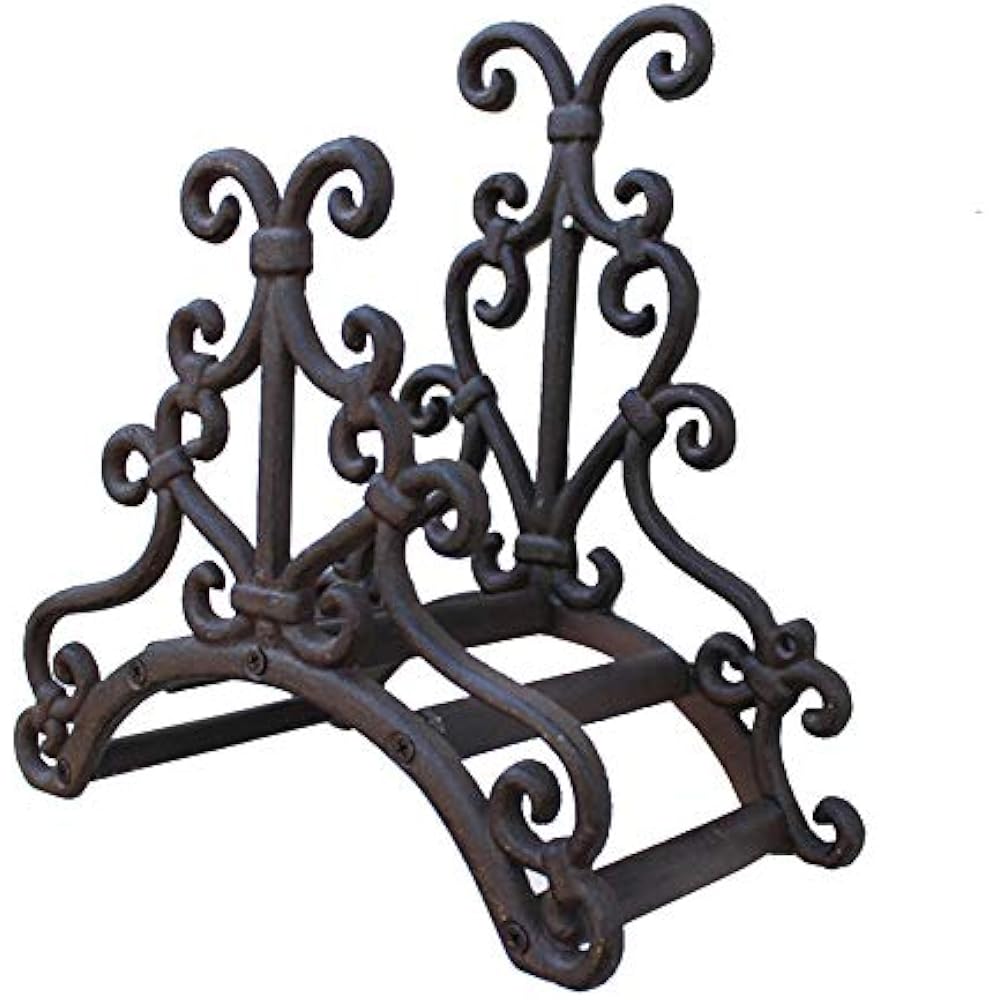 Sungmor Heavy Duty Cast Iron Garden Hose Holder,Wall Mounted Hose Rack