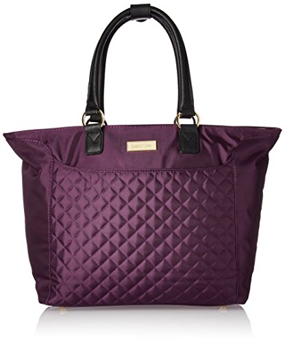 kensie Laptop and tablet and iPad 14" Fashion Tote, Purple with Gold Color Option