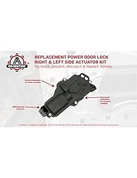 Accionador de bloqueo de puerta de encendido, lado derecho e izquierdo   Compatible con Ford F150, F250, F350, F450, Excursion, Expedition, Mustang   Reemplaza # 6L3Z25218A43AA, 6L3Z25218A42AA   Motor de bloqueo eléctrico, lado del conductor y del pasajer