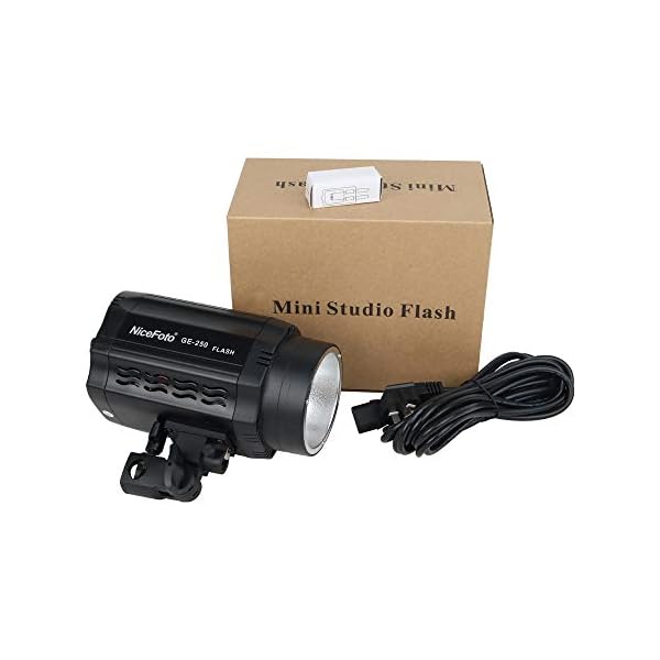 Fomito Nicefoto GE-250 250W 5500K Mini-Studioblitz der GE-Serie für professionelle Studiofotografie – Bild 7