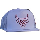 LOST CALF 3D Stitch White Red Flat - Hats Cap