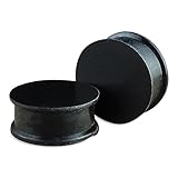 1 Pair Black Soft Silicone Flexible Ear Plugs Gauges
