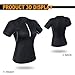 Junlan Women Weight Loss Slimming Body Shaper Sauna Hot Sweat Workout Suit Neoprene Shirts Fitness Exercise Top with Zipper (Pure Black with Zipper, XL)