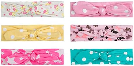 Roewell Baby Elastic Hair Hoops Headbands Girl's Soft Headbands (6 Pcs/Lot)