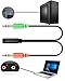 VIMVIP 3.5mm Female to Dual 3.5 Male Mic & Stereo Audio Y Splitter Cable Cord for PC Laptop