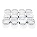 U-Pack 12 pieces of French Square Glass Spice Bottles 6 oz Spice Jars with Silver Metal Lids, Shaker Tops, and Labels by U-Pack