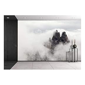 High Mountain Cliffs in The Dolomites - Removable Wall Mural | Self-Adhesive Large Wallpaper - 66x96 inches