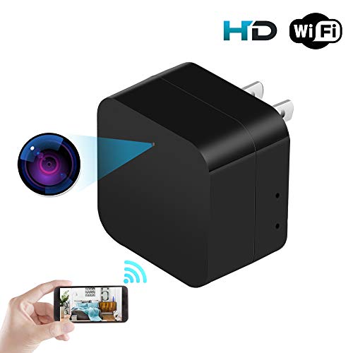 Spy Camera Wireless Hidden Camera USB Wall Charger, WiFi Nanny Cam