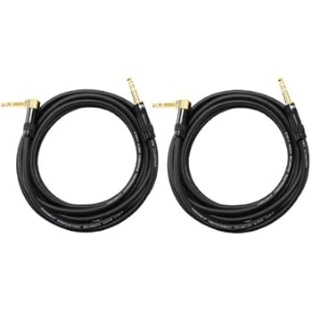 Audio2000's C26012P2 12 Ft 1/4 Inch TRS Right Angle to 1/4 Inch TRS Cable (2 Pack)