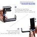 GoZheec PC Gaming Headphone Stand Holder, Under Desk Headset Headphone Hanger with Portable Spring Loaded Clamp and Adjustable 360 Rotating Arm, Built-in Double Cable Clip Organizers, Universal Fitthumb 4