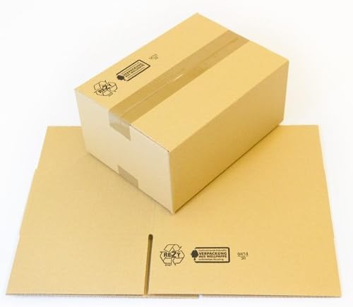 50 Caja de cartón plegable 300 x 215 x 140 mm: Amazon.es: Oficina y papelería