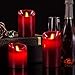 Aku Tonpa Flameless Candles Battery Operated Pillar Real Wax Flickering Moving Wick Electric LED Candle Gift Set with Remote Control Cycling 24 Hours Timer, 4