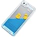 Yoption Liquid Case for iPhone 5 5s SE,Clear Cute Creative Design Liquid Floating Rubber Duck Hard Case Cover for iPhone 5 5s SE