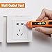 Non-Contact Voltage Tester, BEBONCOOL Electrical Voltage Detector Pen 12-1000V AC Inductive Electric Tester Pen Digital Multi-meter Volt Meter with Alarm Mode Live/Null Wire Judgment