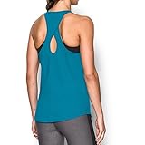Under Armour Women's UA Microthread Tank Small AQUA BLUE