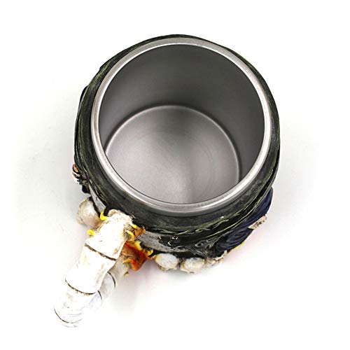 3D Stainless Steel Skull Skeleton Mug - Image 6