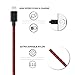 Live2Pedal Compatible iPhone Cable, 4Pack 3FT, 6FT, 10FT Lightning Cable,Nylon Braided Charger to Cable Data Syncing Cord iPhone X/XS/Xsmax/XR/8/8Plus/7/7Plus/6S/6Splus, Se/5S/5, Ipad(Black+Red)