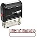 ExcelMark Entered Self Inking Rubber Stamp - Red Ink