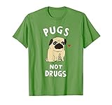 Men, Women, Young - Pugs Not Drugs Funny Shirt
