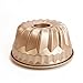 Miragee 7 inch Non-Stick Bundt Pan, Carbon Steel Kugehopf Mold, Easy to Use and Release, Champagne Color