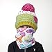 Turtle Fur Playful Prints Fleece Kids Single-Layer Neck Warmer, Float, Flutter, Fly - Small