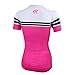 Santic Women Bicycle Cycling Jersey Short Sleeve Jersey Lady's Biking Clothes Color Pink Size M