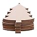 Christmas Wooden Crafts Hanging Ornaments Christmas Tree Decoration Unfinished Wood Cutouts for DIY Blank Slices to Paint (10PCs Christmas Tree Style)
