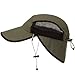 UV 50+ Talson Short Flap Cap - Olive