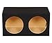 Q Power SOLO12 2HOLE Solo Series MDF Wood Carpeted Dual 12-Inch Unloaded Box