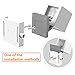 Wyze Cam Wall Mount Bracket with Universal Screw Compatible with Wyze Cam - Full Install Kit (2 Pack, White)