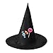 Skull Candy Halloween Witch Costume Accessory Trading Black Witch Hat