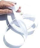 White Satin Ribbon. High End Double Face Spool. 1 Inch 50 Yards Roll by Drency Ribbons