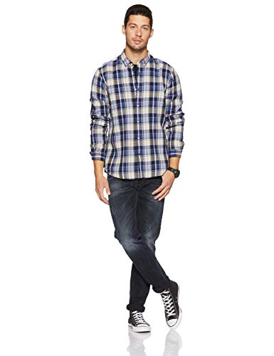 blackberrys-Mens-Checkered-Regular-Fit-Casual-Shirt