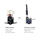 Crazepony FPV Micro AIO Camera 5.8G 48CH 25mW Transmitter with Y Splitter for FPV Drone like Blade Inductrix etc