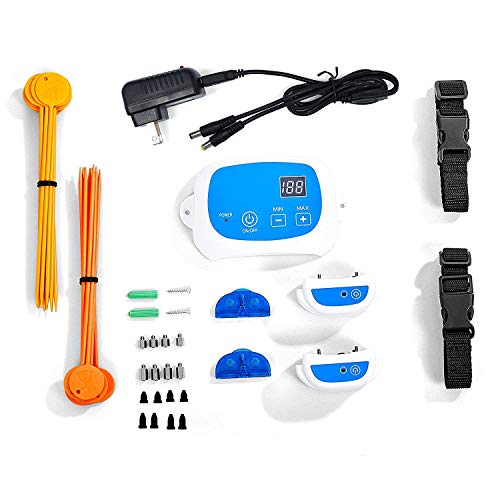 Maxtronic Portable Wireless Dog Fence, NO Wires to BURY-800FT Containment System with Rechargeable Receiver and Transmitter, The 3nd Generation GW-1