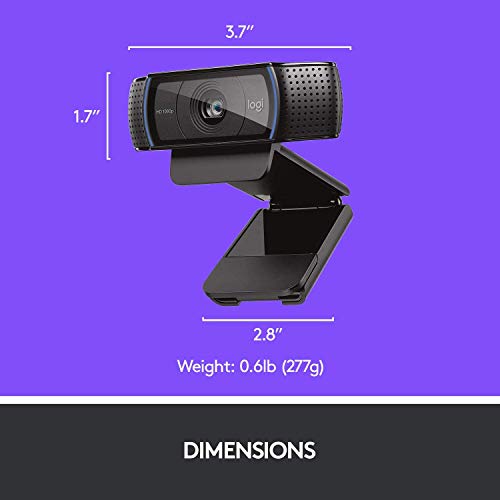 Logitech HD Pro Webcam C920, 1080p Widescreen Video Calling and Recording (960-000764) - Image 4