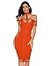 Meilun Women Rayon Off The Shoulder Cut Out Bandage Bodycon Party Dress