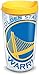 Tervis NBA Golden State Warriors Colossal Tumbler with Wrap and Yellow Lid 16oz, Clear