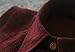 Joyci Christmas Gift Decor Plaids Dickey Blouse Faux Grid Collar Removable Casual (Wine Red)