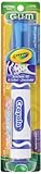 GUM Crayola Sticker It with Travel Cap Soft Power Toothbrush