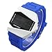 Plane Style Digital Display LED Silicone Wrist Watch (Blue)