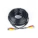 Prosshop 150ft Video Power Security Camera Cables Pre-made All-in-One Extension Wire Cord with BNC RCA Connectors for CCTV Surveillance Camera DVR System Black