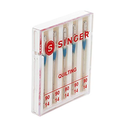 SINGER 04714 Size 90/14 Universal Machine Quilting Needles, 5Count