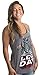 LEG DAY Funny Weight Lifter Barbell Training Squat Work Out Ladies' Racer Tank(Racerback,L),Sport Grey
